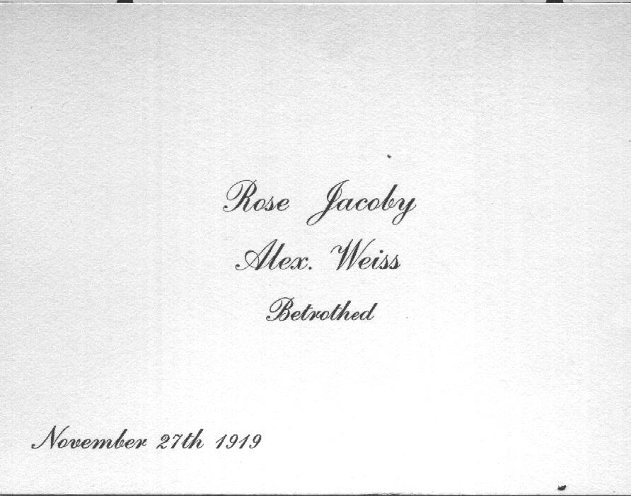 The Engagement Announcement